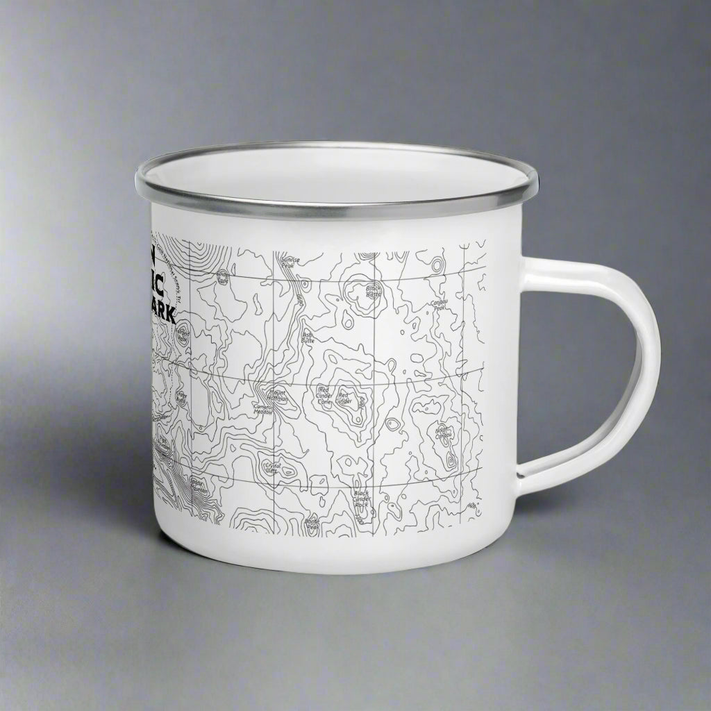 Lassen Volcanic National Park Topographic Camp Mug