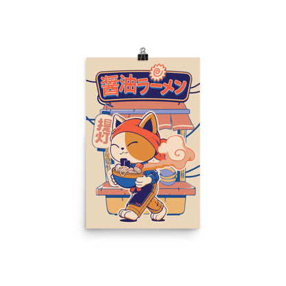 Ramen Cat Poster