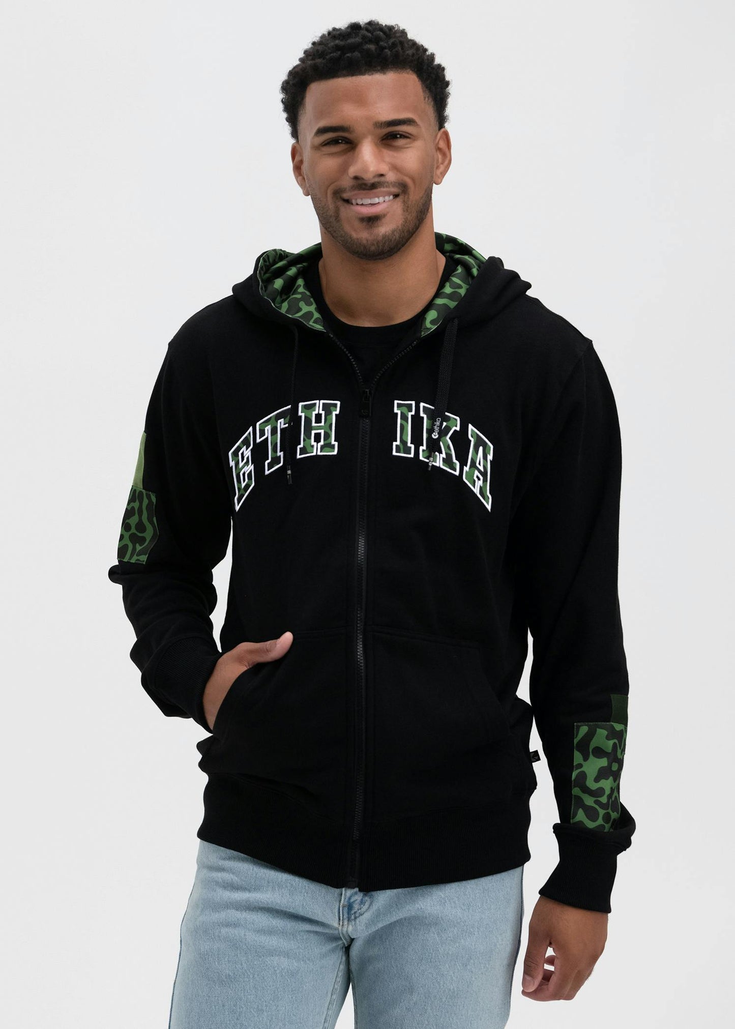 Dart Camo | Mens Zip Hoodie