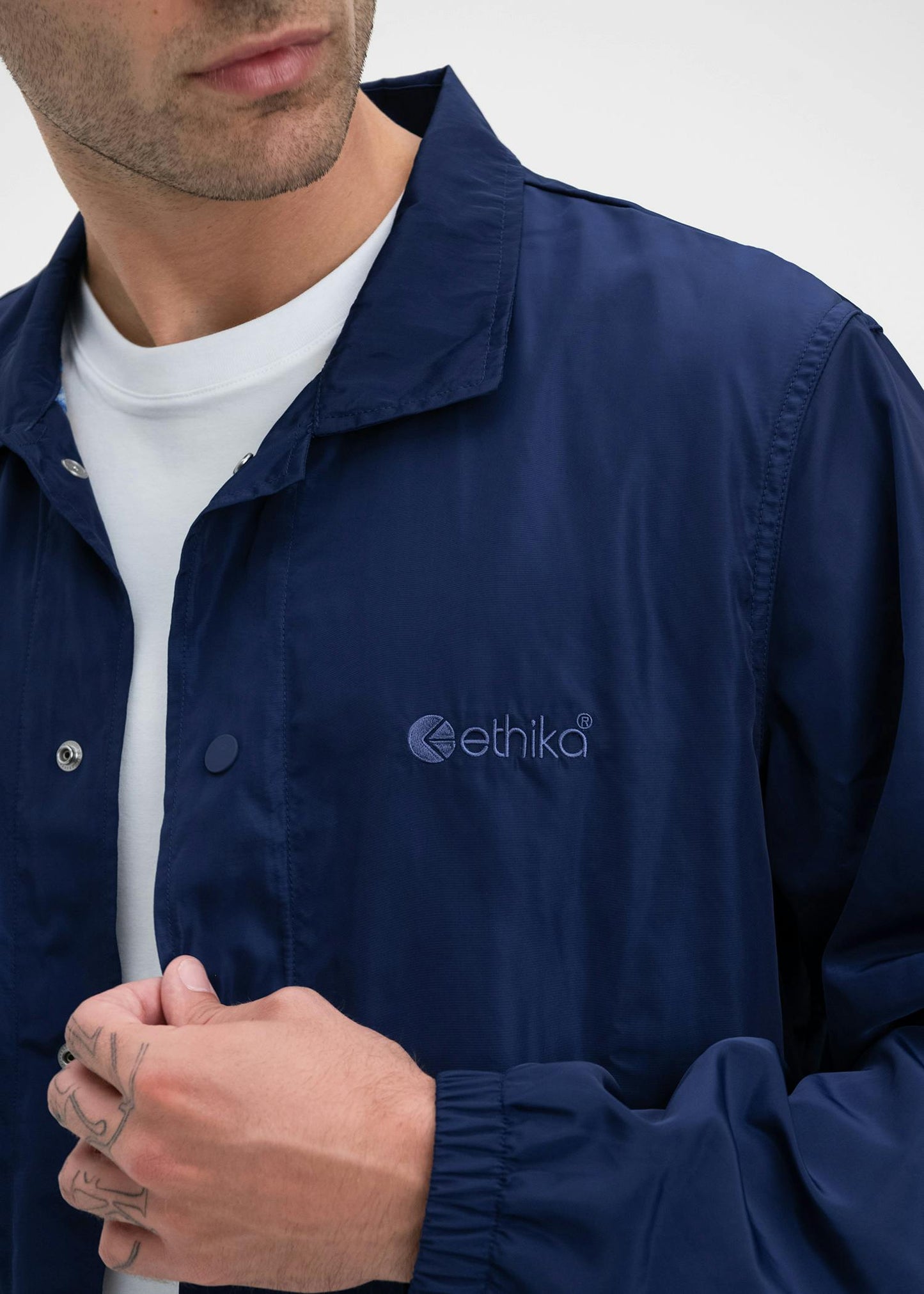 Navy | Mens Coach Jacket