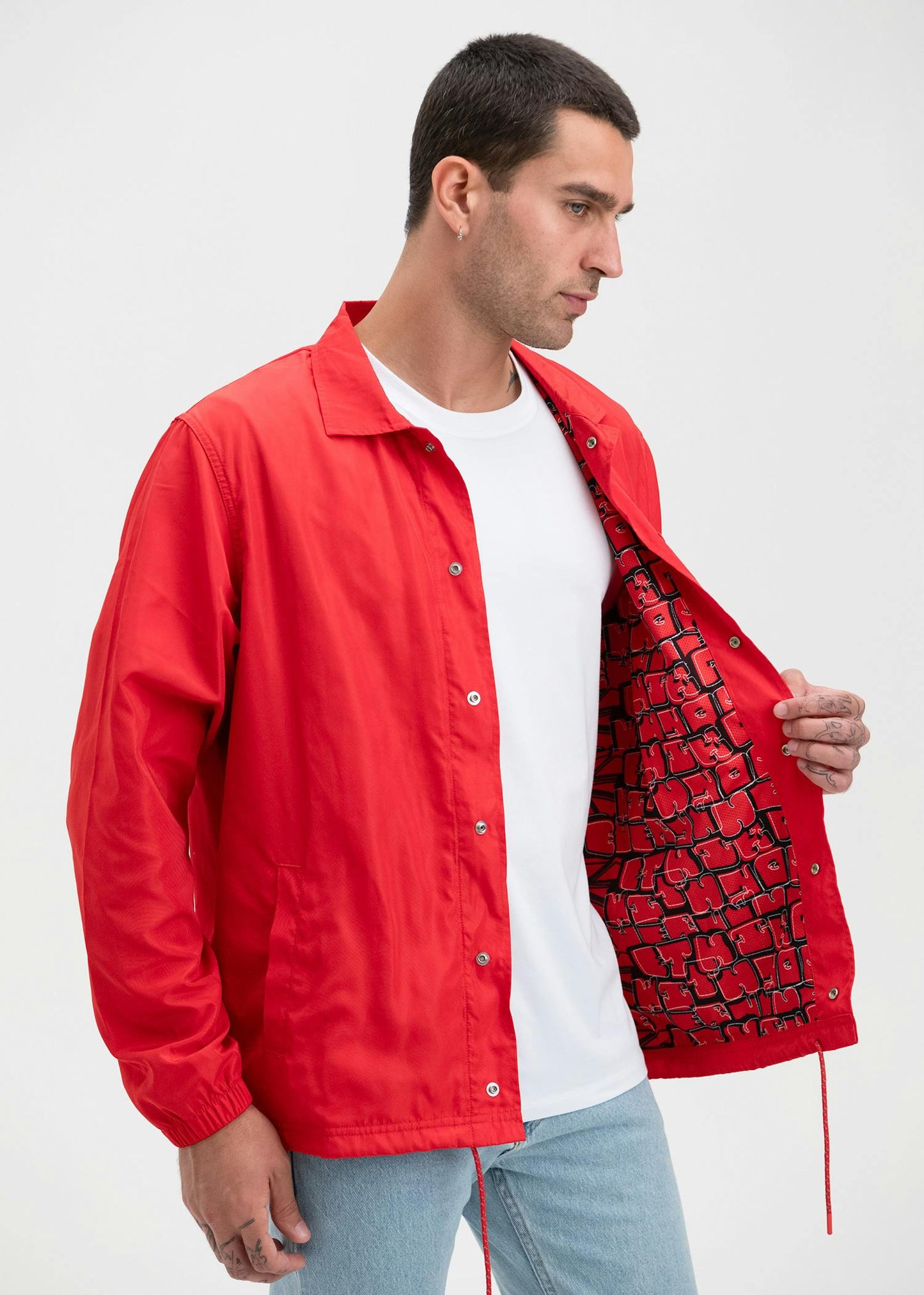 Red | Mens Coach Jacket