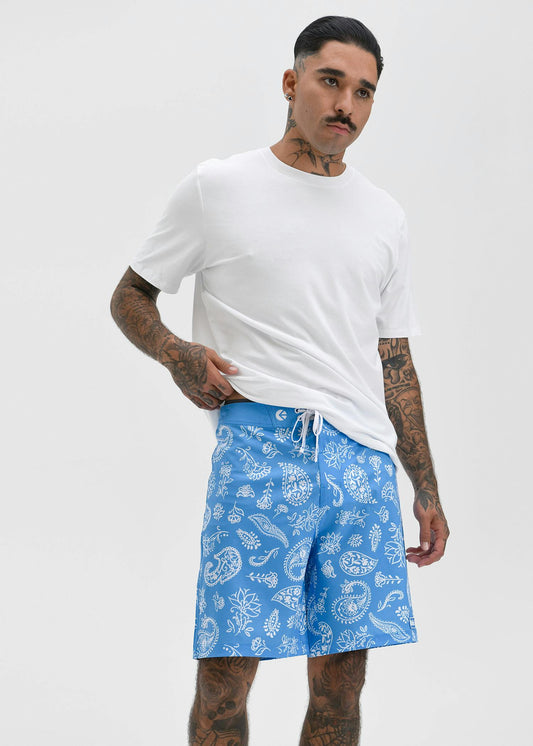 Americana Paisley - Blue | Mens Boardshort