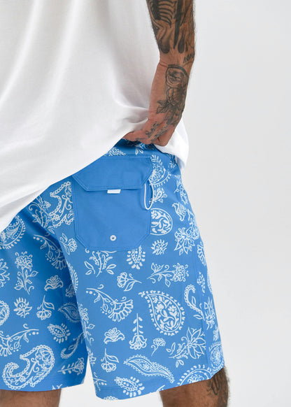 Americana Paisley - Blue | Mens Boardshort