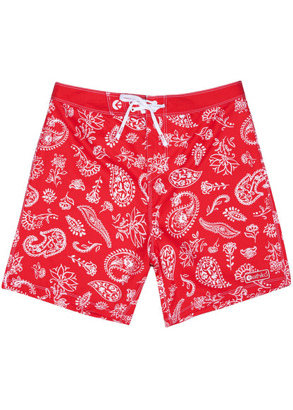 Americana Paisley - Red | Mens Boardshort