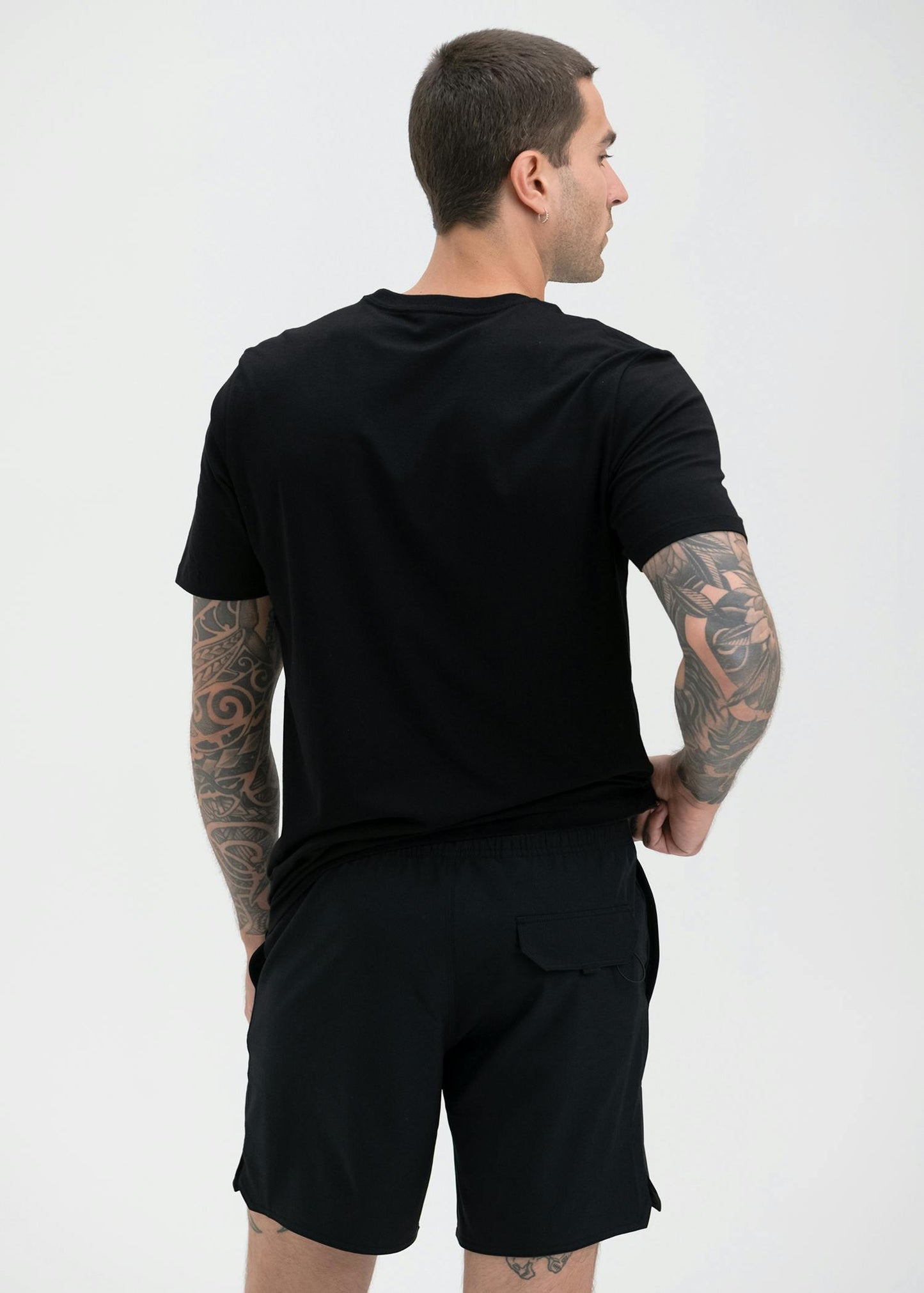 Apex Black | Mens Swim Short