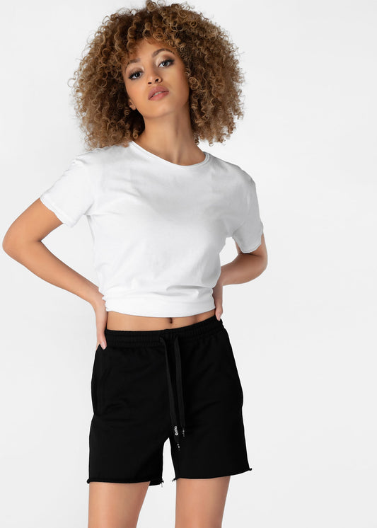 Black | Womens Raw Edge Short - Triathlete Store