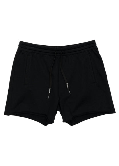 Black | Womens Raw Edge Short