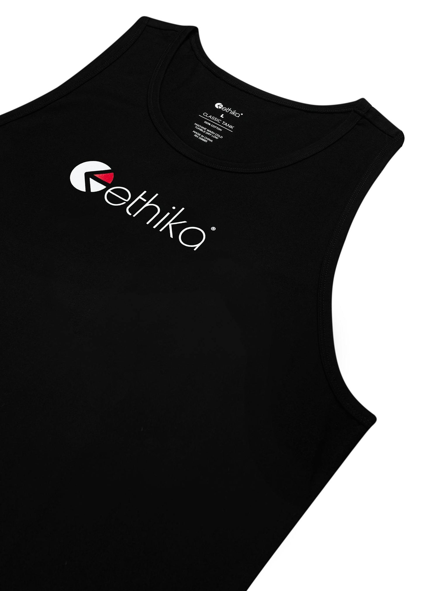 Ethika Logo - Black | Mens Tank Top