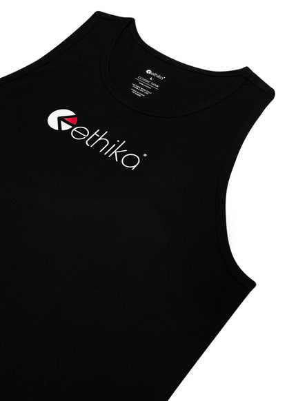 Ethika Logo - Black | Mens Tank Top