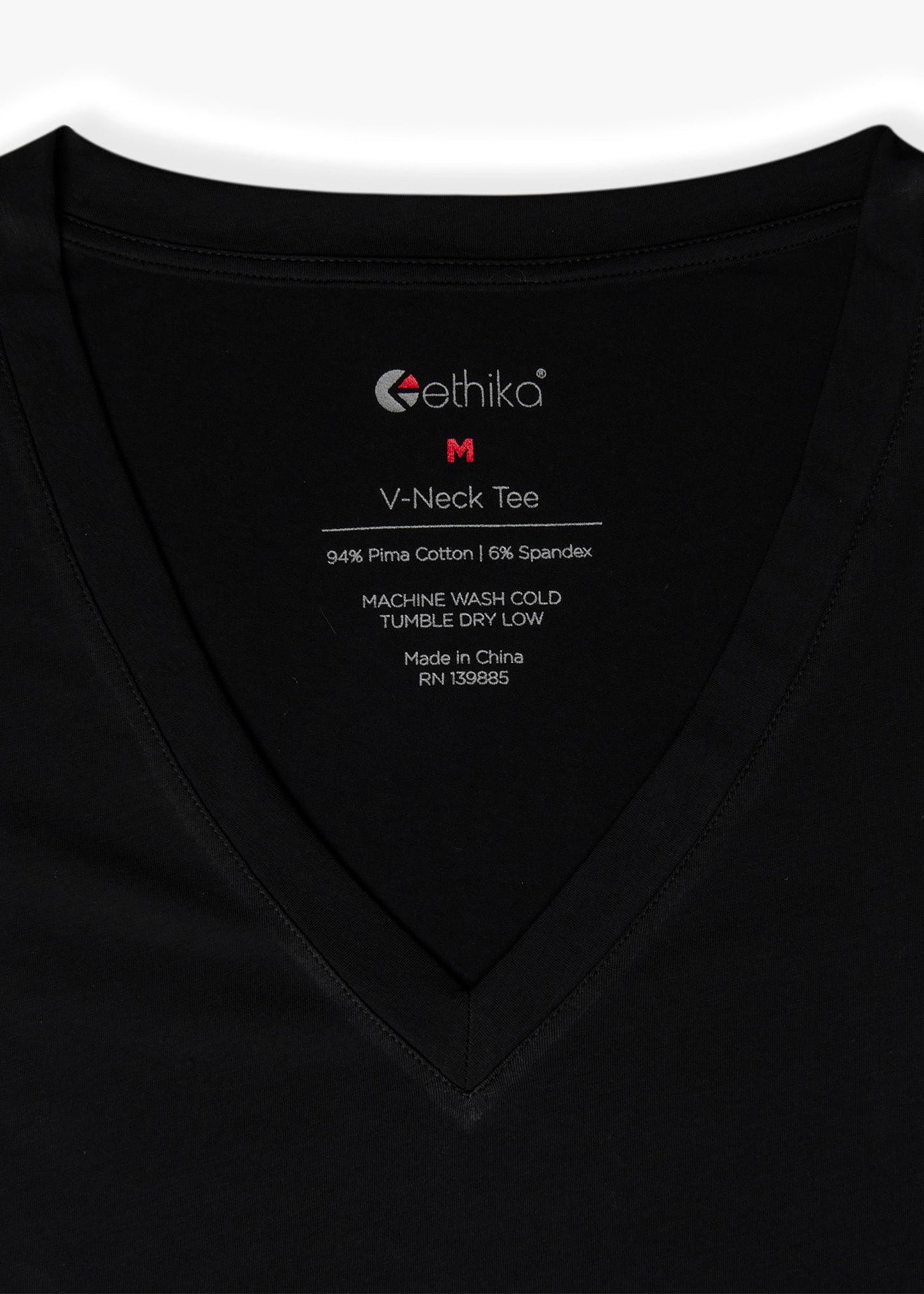 Black | Womens V-neck Tee