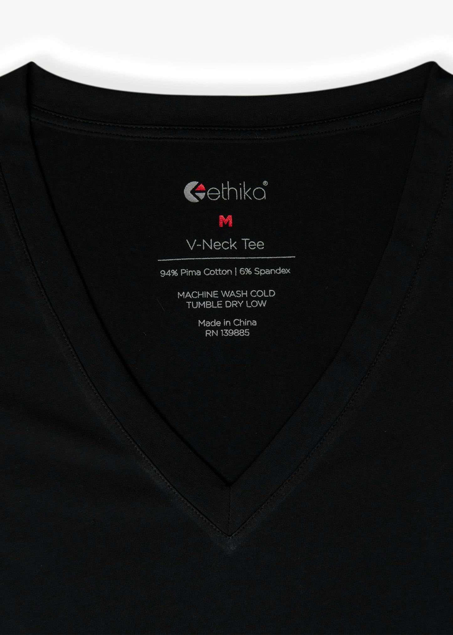 Black | Womens V-neck Tee