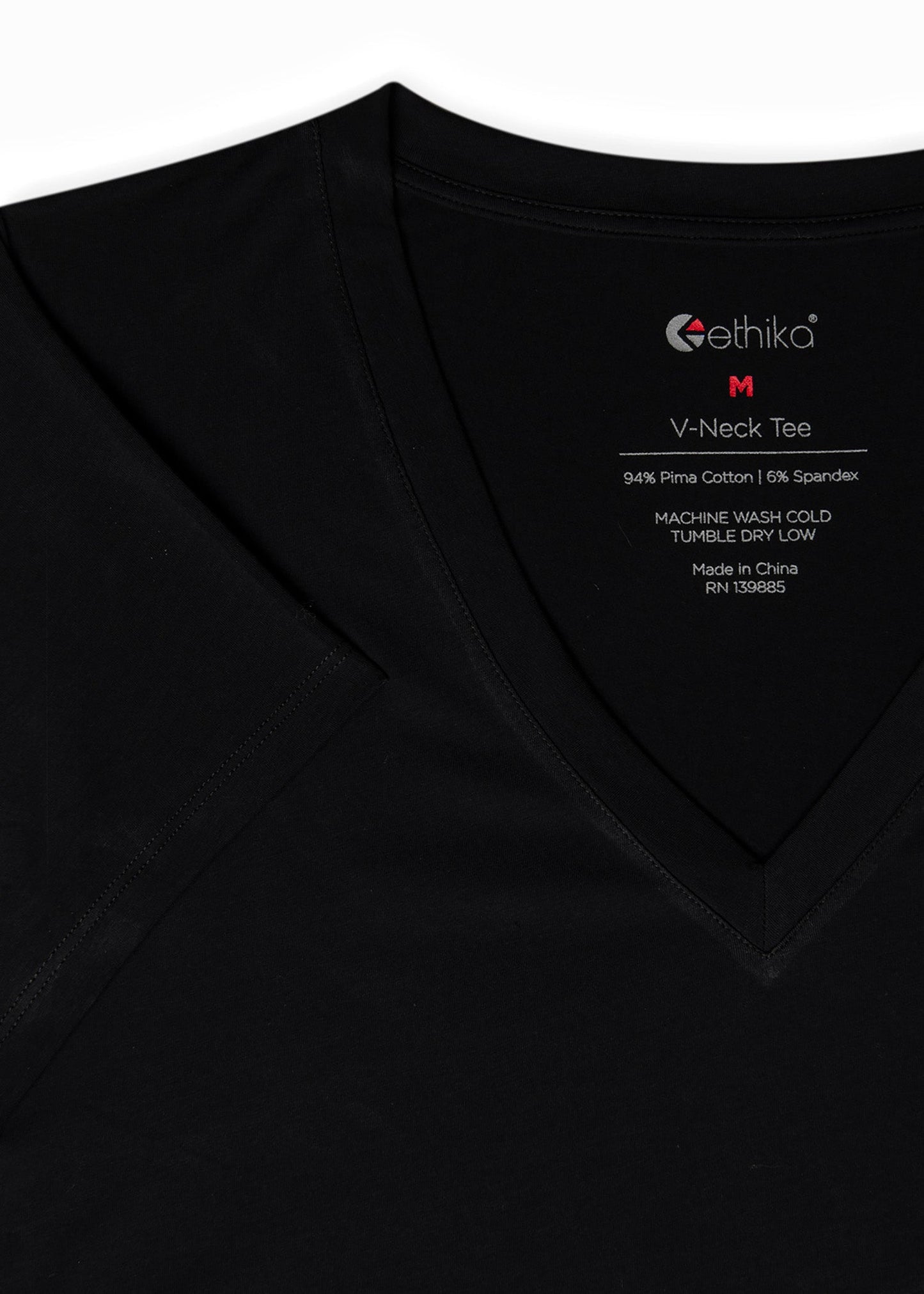 Black | Womens V-neck Tee