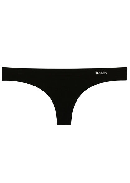 Black - Seamless - Black | Womens Seamless Thong