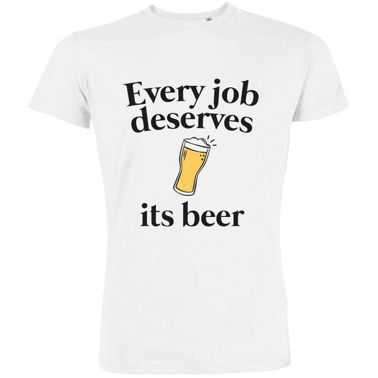 Every Job Deserves Its Beer Men's Organic Tee
