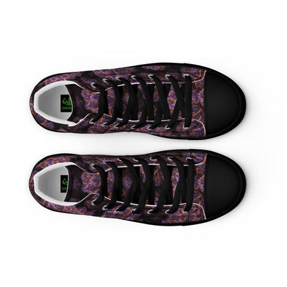 Everythings Purple Weed Men’s high top canvas shoes