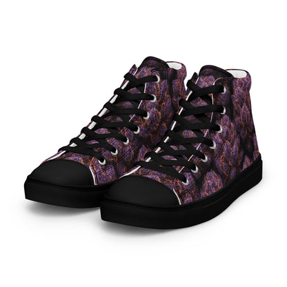 Everythings Purple Weed Men’s high top canvas shoes