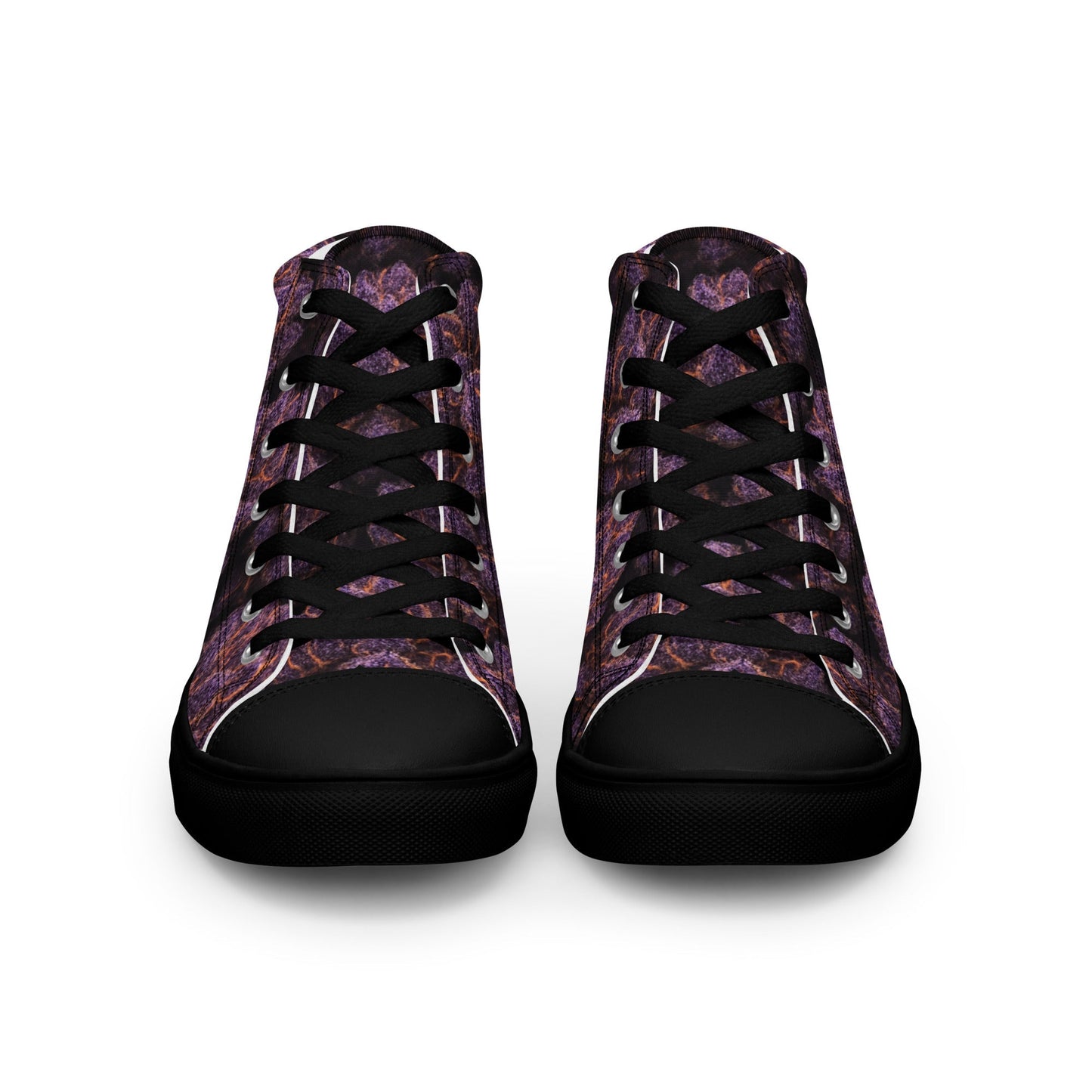 Everythings Purple Weed Men’s high top canvas shoes