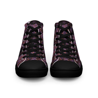 Everythings Purple Weed Men’s high top canvas shoes