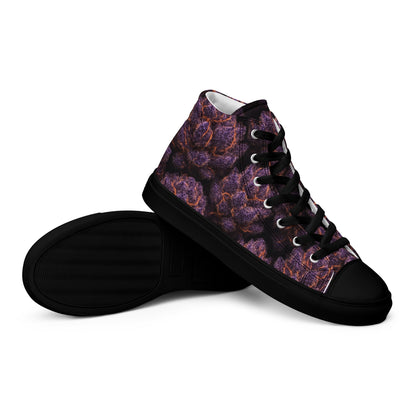 Everythings Purple Weed Men’s high top canvas shoes