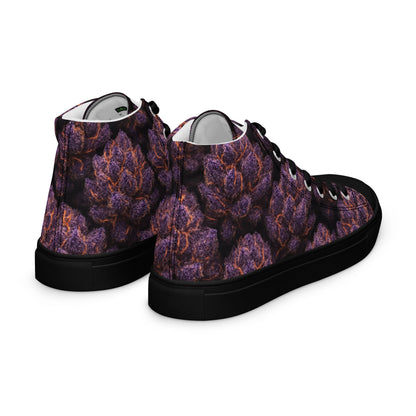 Everythings Purple Weed Men’s high top canvas shoes