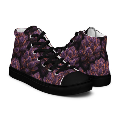 Everythings Purple Weed Men’s high top canvas shoes