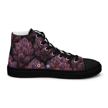 Everythings Purple Weed Men’s high top canvas shoes
