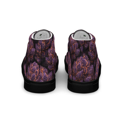 Everythings Purple Weed Men’s high top canvas shoes
