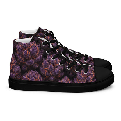 Everythings Purple Weed Men’s high top canvas shoes
