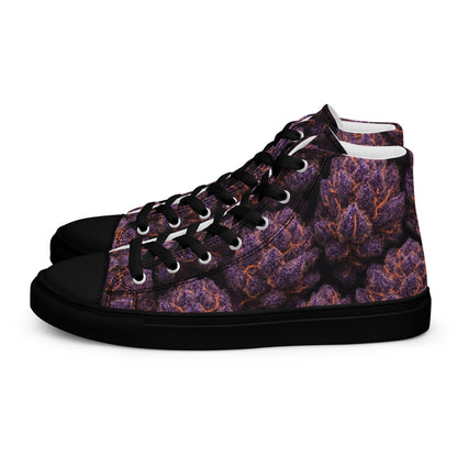 Everythings Purple Weed Men’s high top canvas shoes