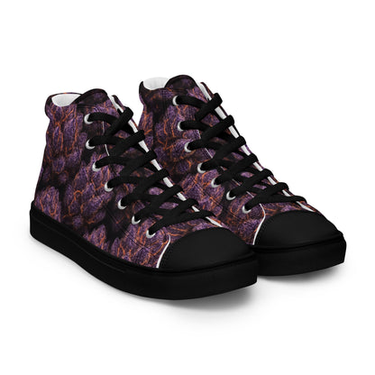 Everythings Purple Weed Men’s high top canvas shoes