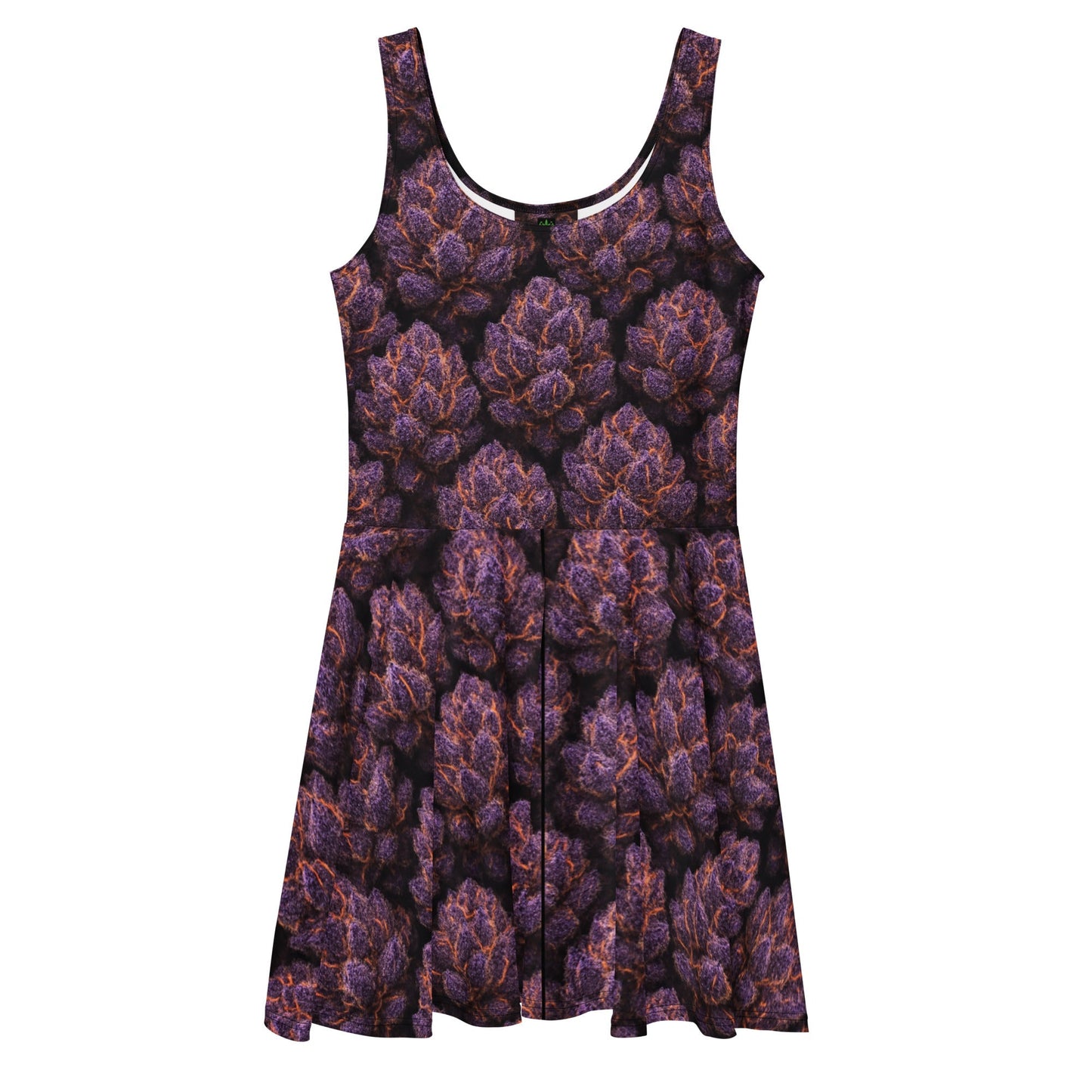 Everythings Purple Weed Skater Dress