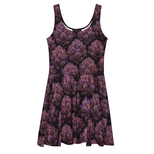 Everythings Purple Weed Skater Dress