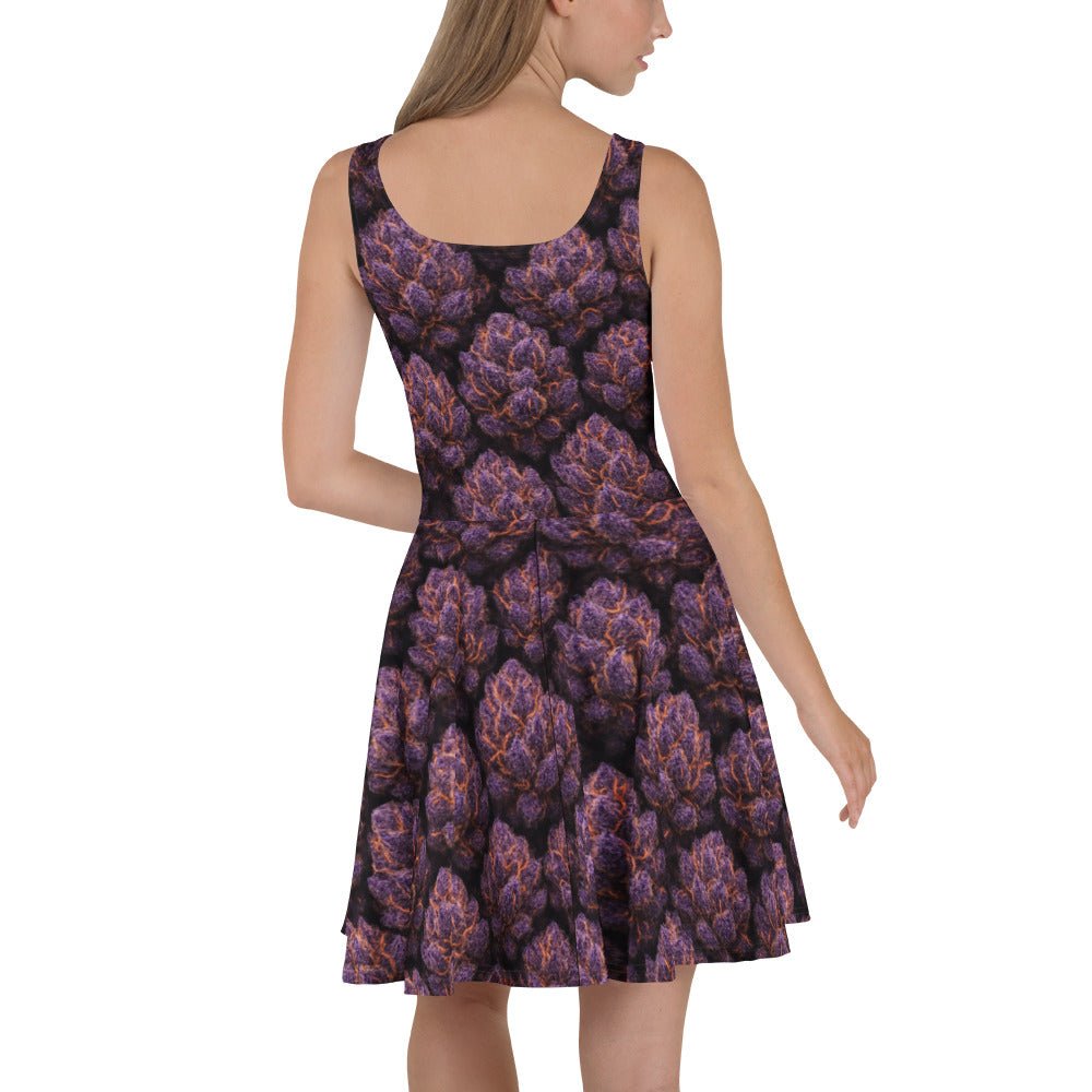 Everythings Purple Weed Skater Dress