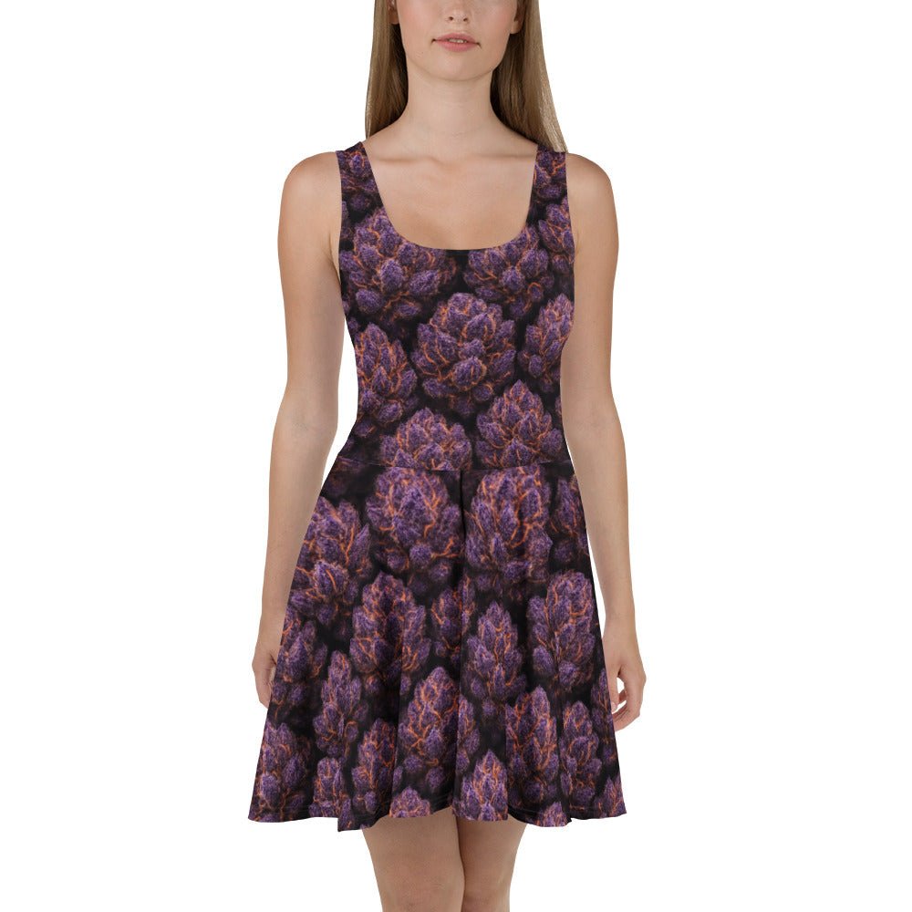 Everythings Purple Weed Skater Dress