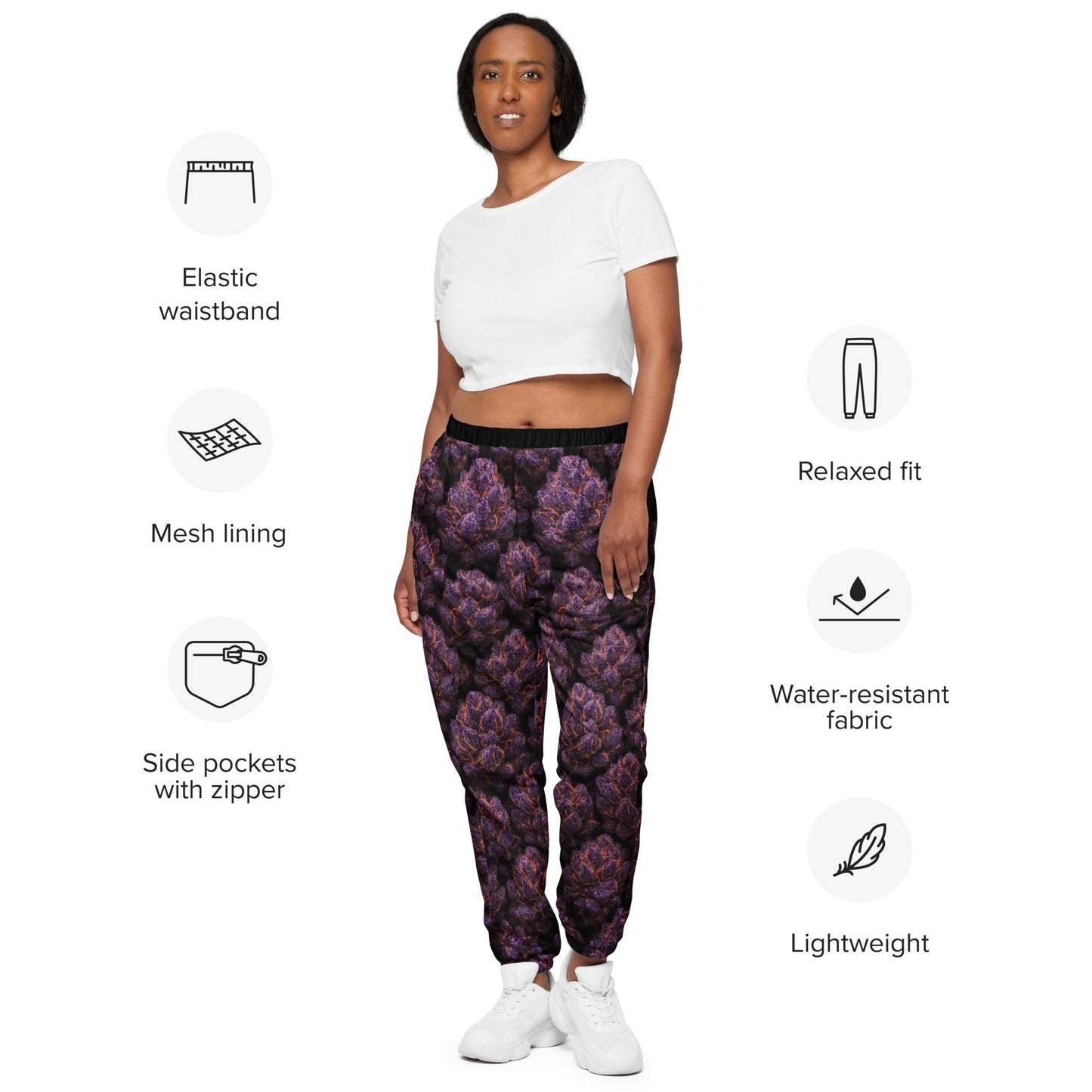 Everythings Purple Weed Unisex track pants