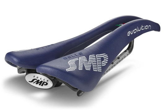 Selle SMP Evolution Saddle with Carbon Rails (Blue)