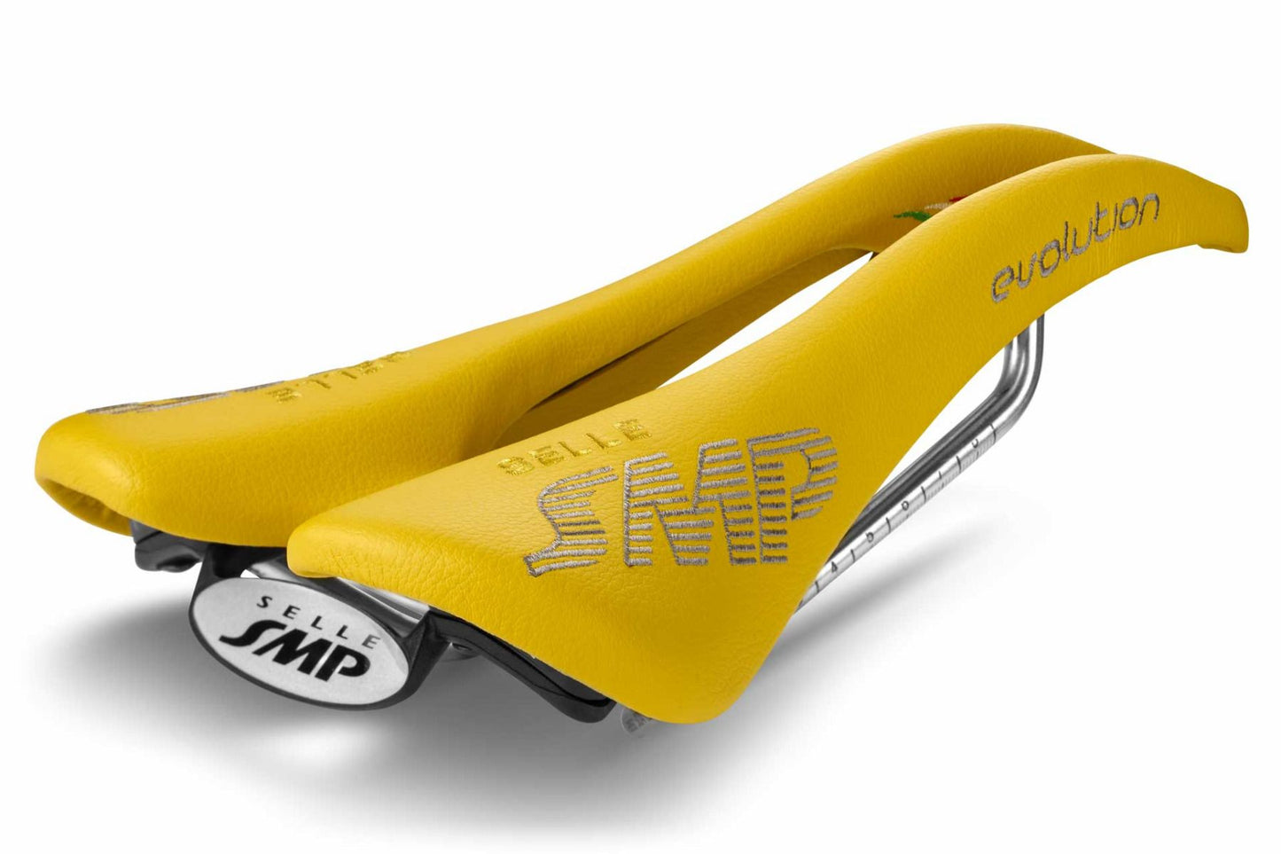 Selle SMP Evolution Saddle with Steel Rails (Yellow)