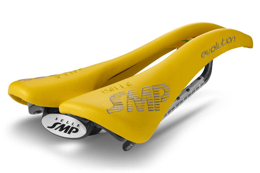 Selle SMP Evolution Saddle with Carbon Rails (Yellow)