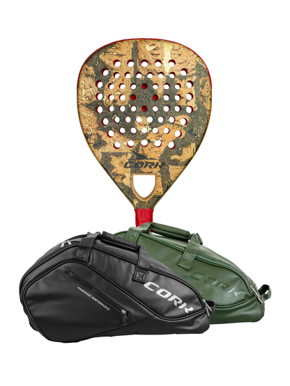 Cork Padel Racket Extreme Red + FREE Thermobag