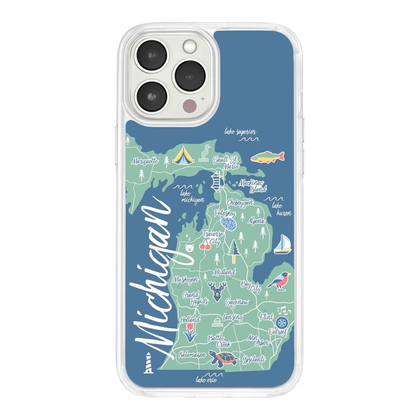 Michigan HD Apple iPhone 16 Mag-Safe Phone Case