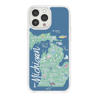 Michigan HD Apple iPhone 16 Mag-Safe Phone Case