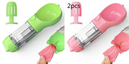 3-in-1 Pet Travel Water Bottle Feeder