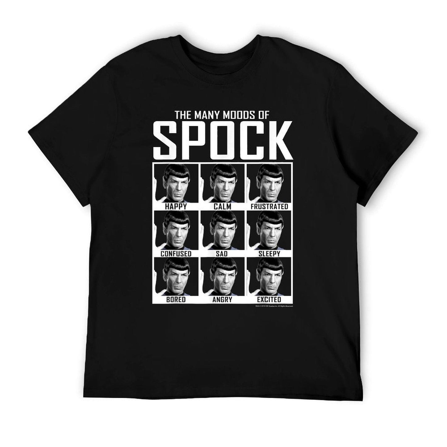 Star Trek The Original Series Moods of Spock Textbook T-Shirt