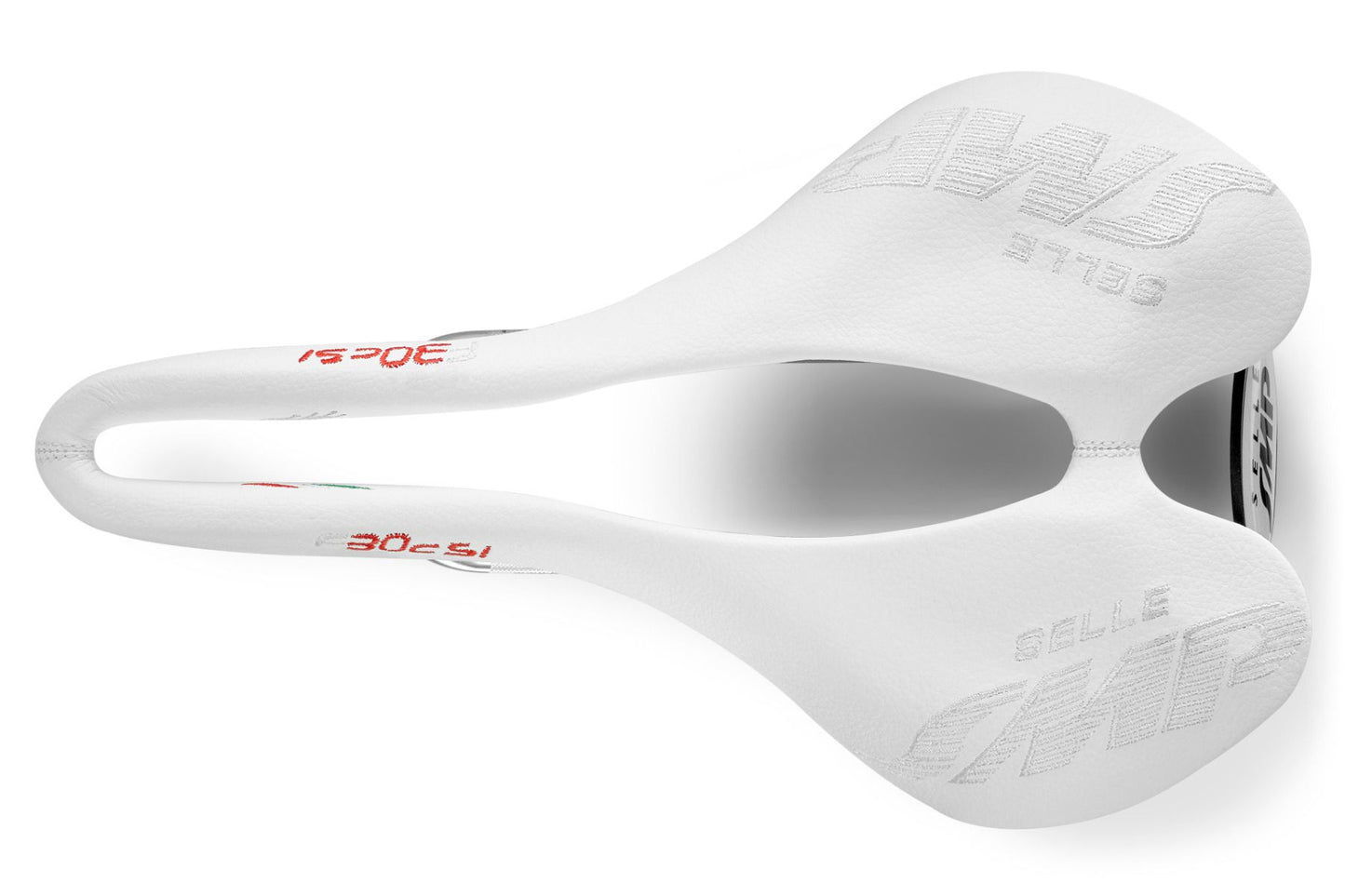 Selle SMP F30C s.i. Bicycle Saddle with Steel Rails (White)