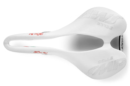 Selle SMP F30C s.i. Bicycle Saddle with Steel Rails (White)