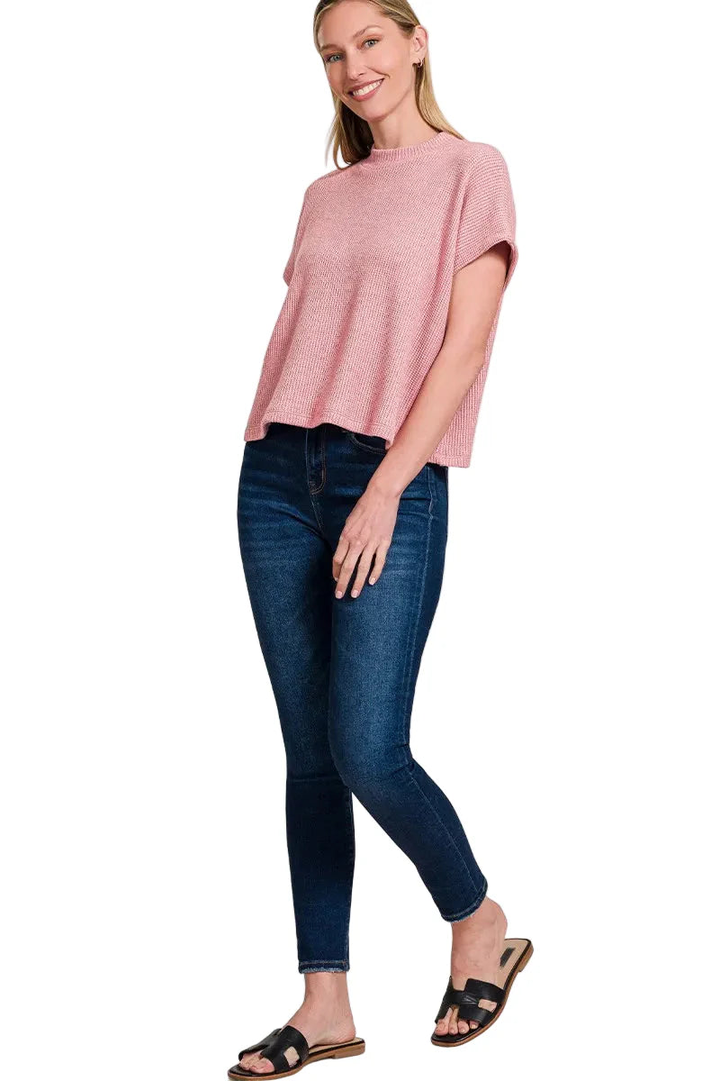 Sweater Boxy Top & Long Pants Set