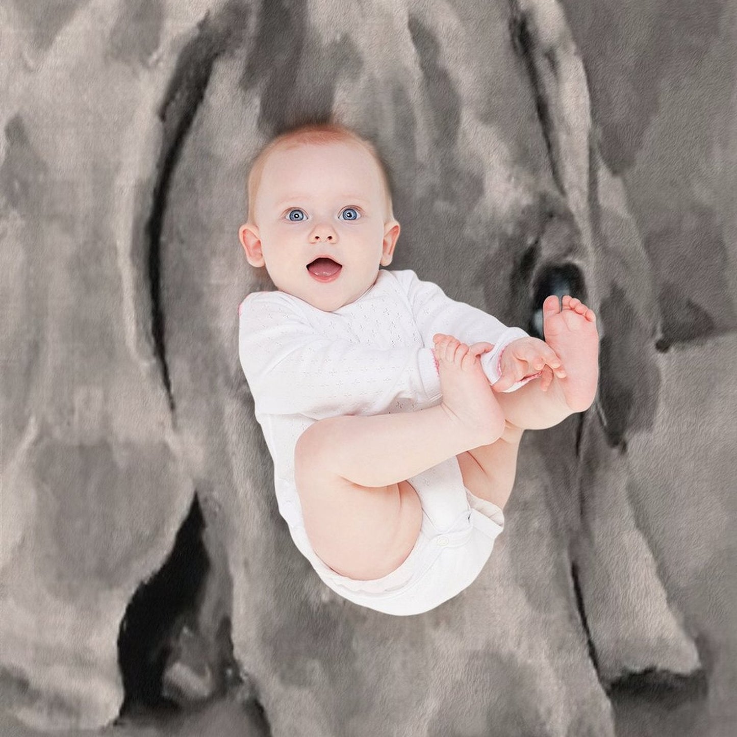 Weimaraner Dog Mixed Media Throw Blanket