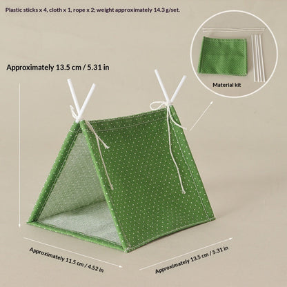 Miniature Camping Tent Hide & Photo Prop