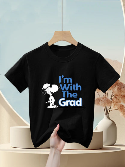 Peanuts Graduation I'm With The Grad Snoopy Kids T-Shirt