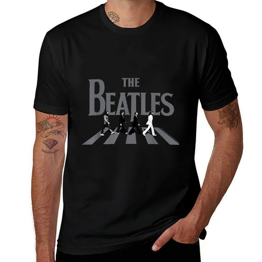The Beatles - Abbey Road Greyscale Album Cover Comfortable T-Shirt